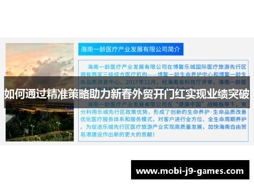如何通过精准策略助力新春外贸开门红实现业绩突破
